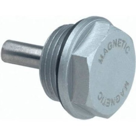 J.W. WINCO J.W. Winco 738.1-40-G1 Aluminum Magnetic Threaded Plug w/ Viton Seal - G 1" Pipe Thread 738.1-40-1